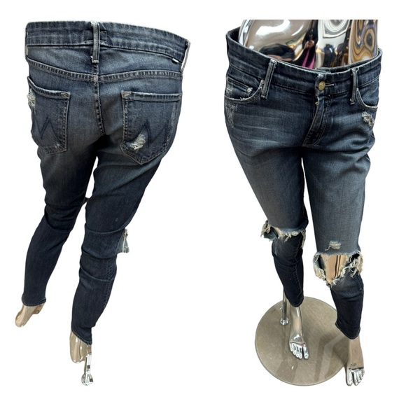 MOTHER Jeans 27 The Looker Tarnished Skinny’s - Picture 1 of 11